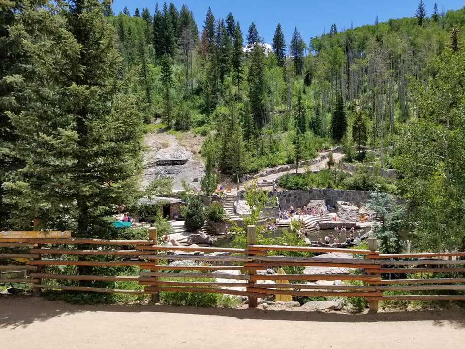 Strawberry Hot Springs during summer